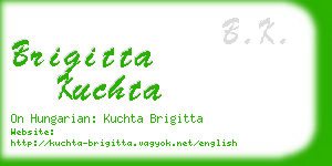 brigitta kuchta business card
